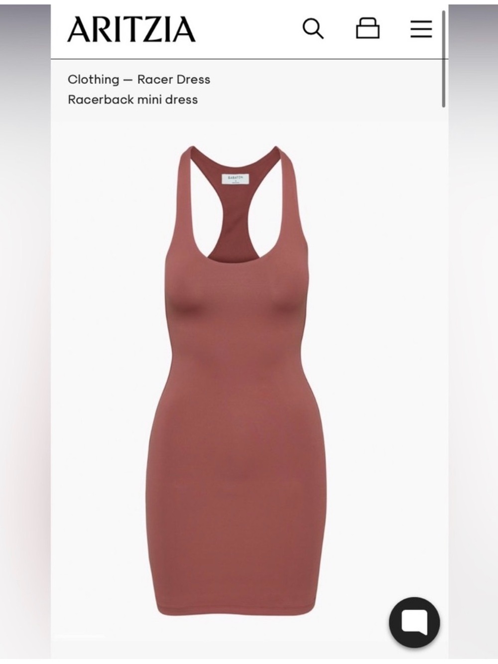 Babaton Racerback Dress 
Aritzia Babaton Racer Dress in Sundried Red